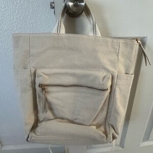 Universal Thread Beige Canvas Tote Bag